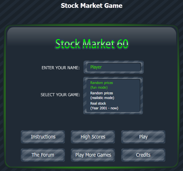 essays on the stock market game